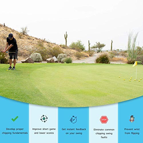 Golf Chip Stick Training Aid | Swing Plane Trainer Provides Instant Feedback