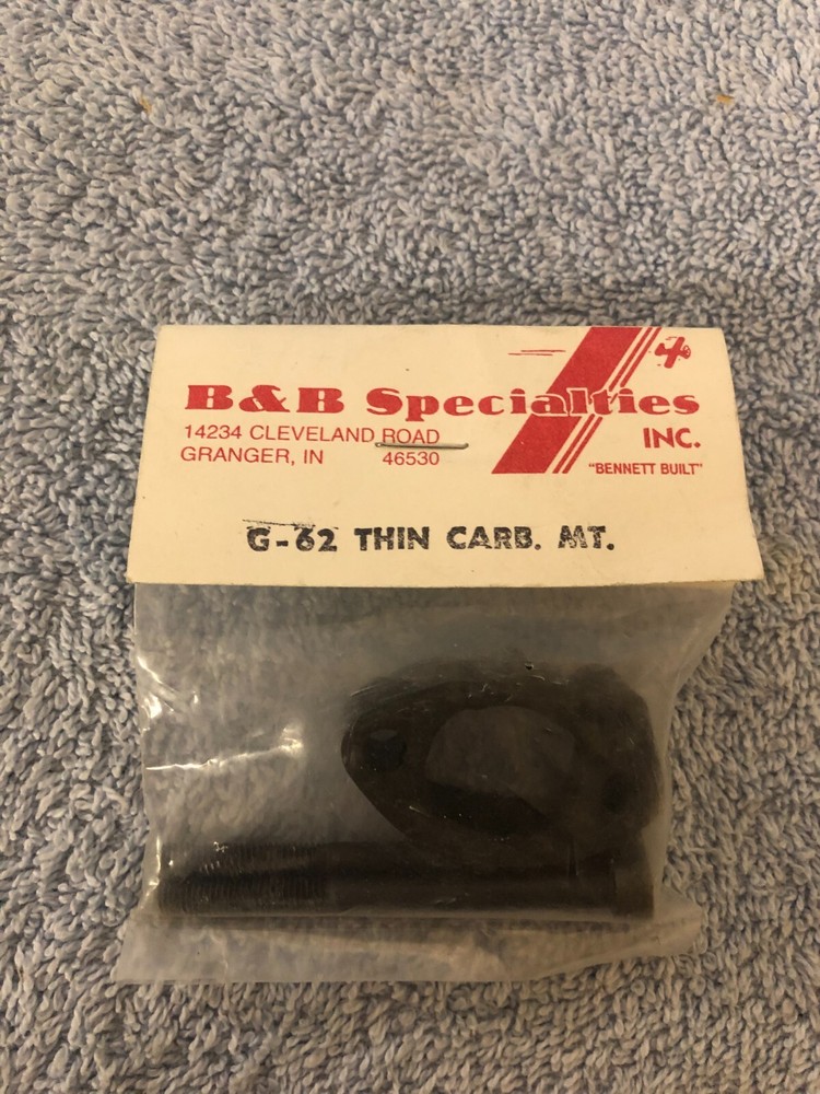 B&B Specialities G-62 Thin Carburetor Mount (Includes 2ea screws)