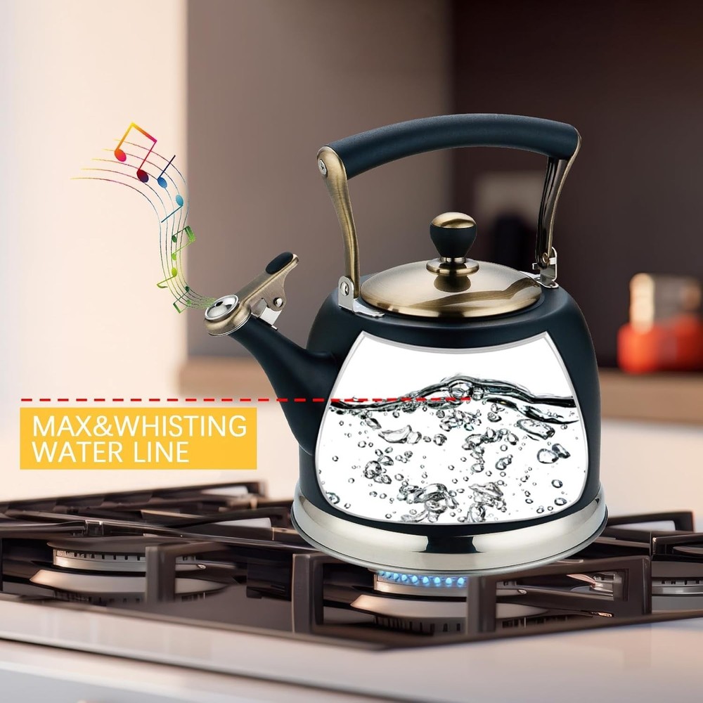 Teapot 3.0 Quart | Stove Top Tea Kettle with Ergonomic Handle