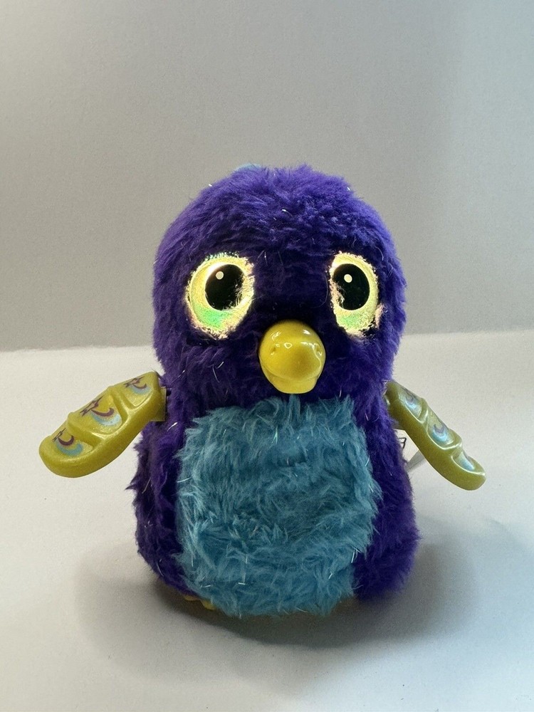 SPIN MASTERS HATCHIMAL BLUE BIRD WITH GREEN WINGS & BEAK INTERACTIVE Works Great