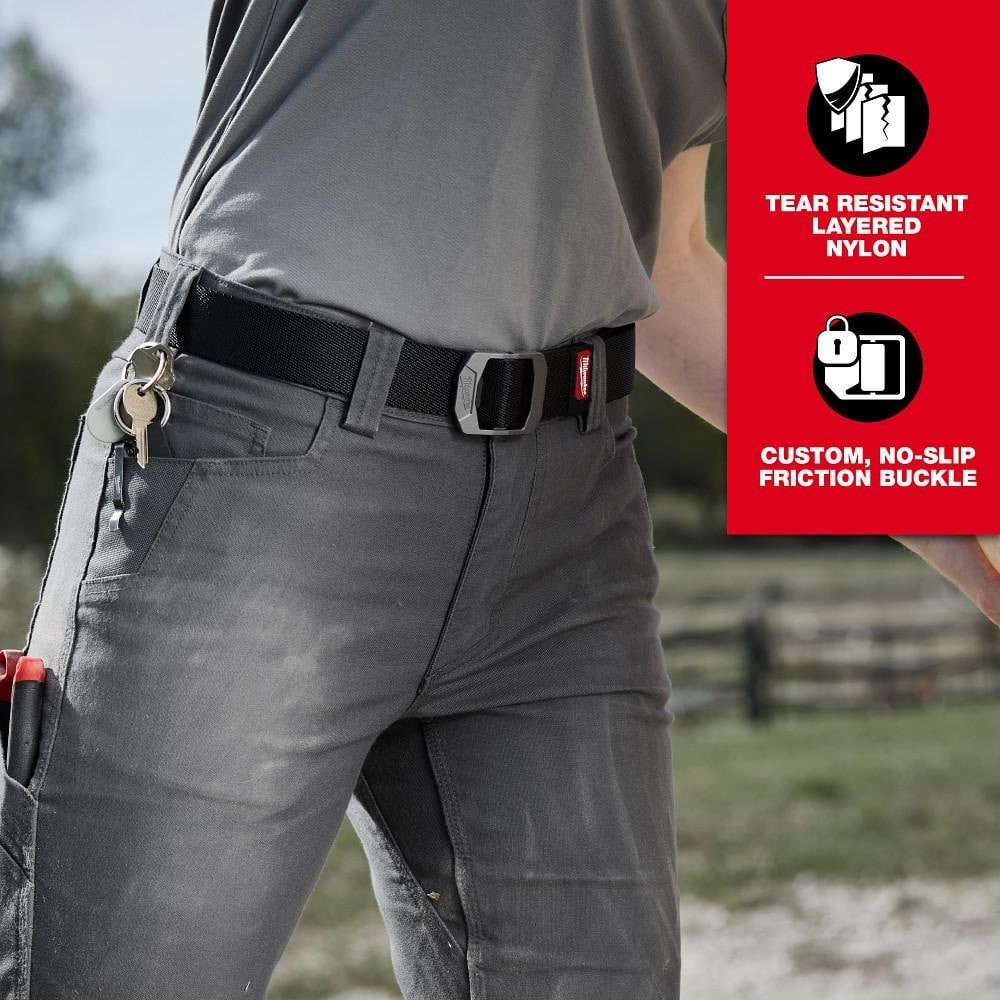 Milwaukee Medium FREEFLEX Nylon Webbing 1.5" Belt