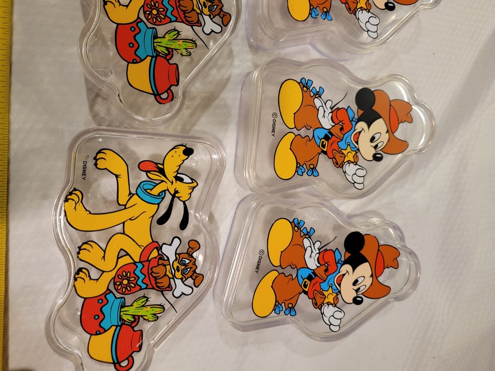 Vintage Disney Plastic Container Boxes Collectible. Awesome