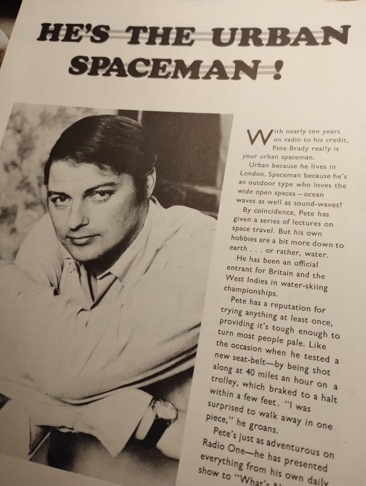 Sk281 Ephemera 1969 Pop Article Pete Brady