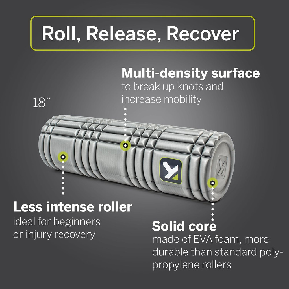 CORE Foam Massage Roller with Softer Compression for Exercise, Deep Tissue and M