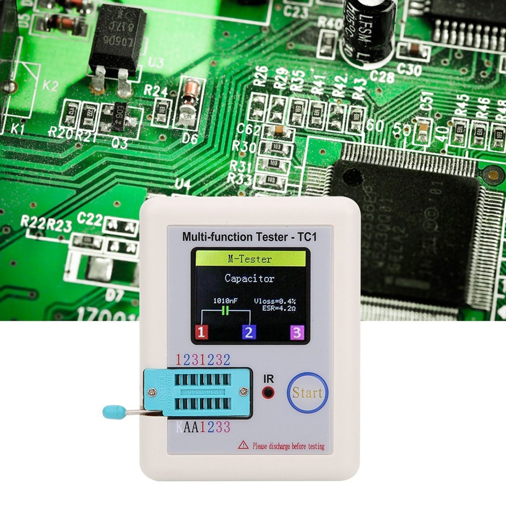 Multifunction Transistor Tester Portable Operation For Electronics Hobbyist Use