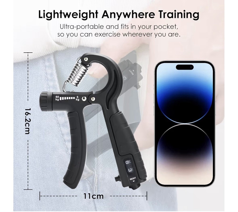 Grip Strength Trainer, Hand Gripper Strengthener Set 5-Pack