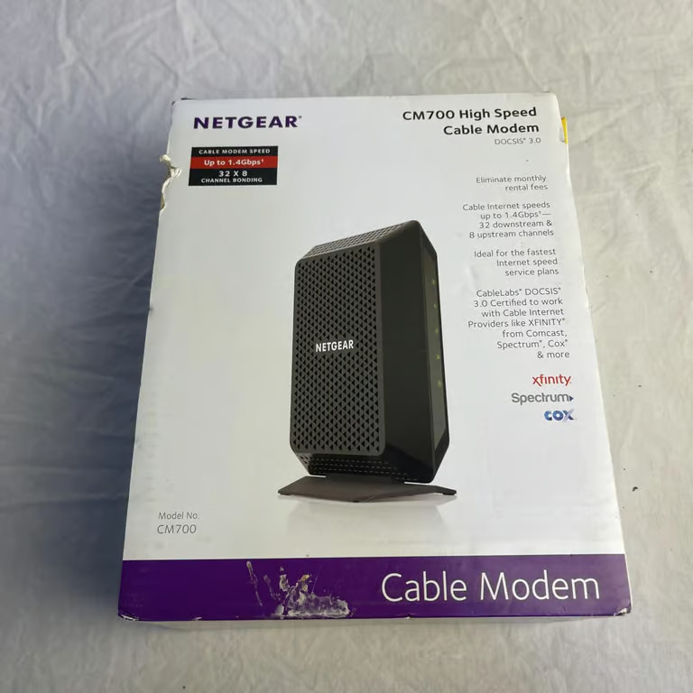 NETGEAR CM700-100NAS Cable Modem New Open Box