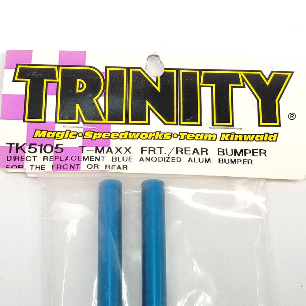 Vintage Team Trinity T-Maxx E-Maxx Ble Anodized Front Or Rear Bumper TK5105