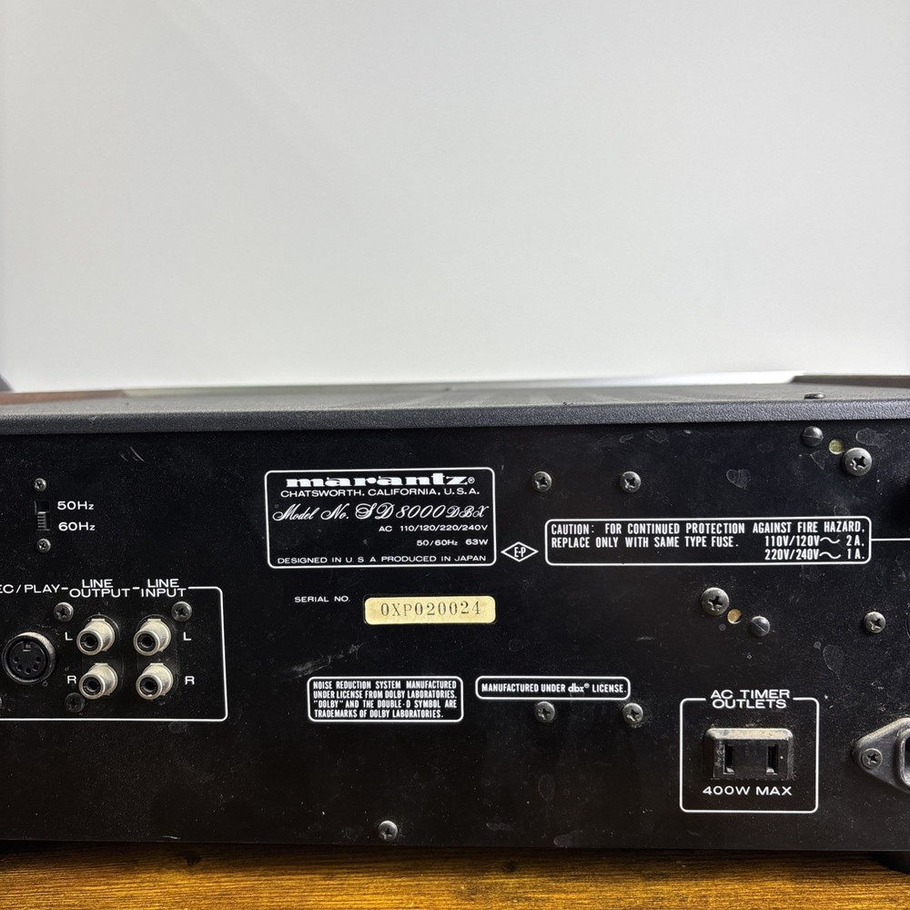 Marantz SD8000 Vintage DBX DBOX Compudeck UNTESTED Read Description