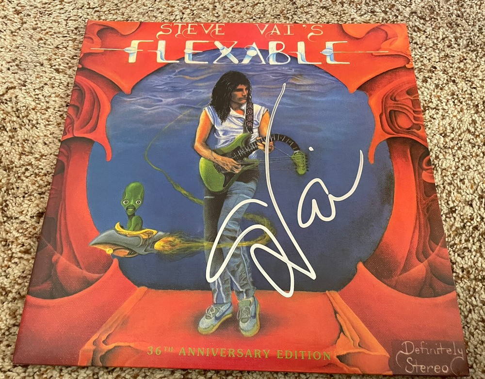 Steve Vai Signed Vinyl Album Flexable