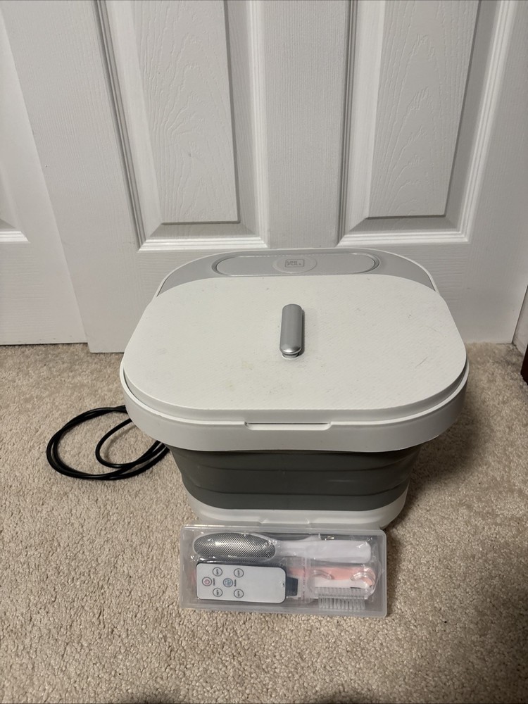 Uni Full Collapsible Foot Spa Bath With Remote Control & Accessories NEVER USED