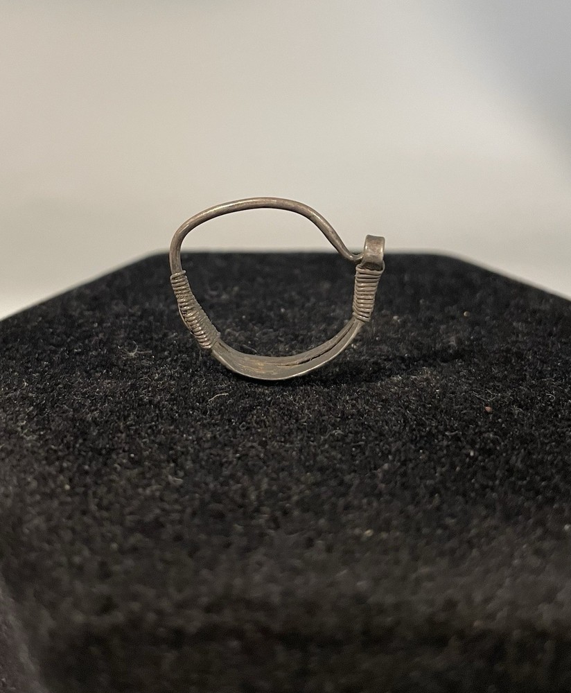 Antique Turkmen Silver Septum Ring