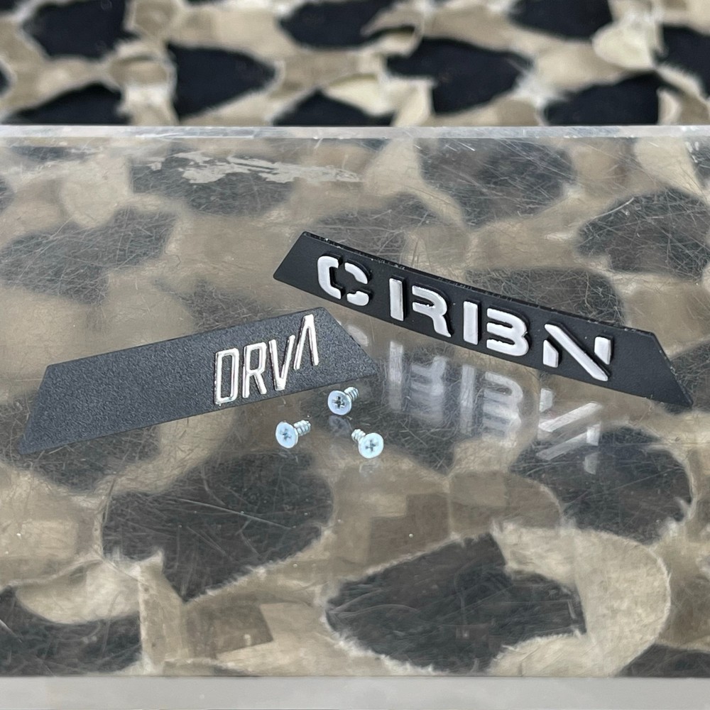 NEW CRBN DRV Side Logos w/ Screws