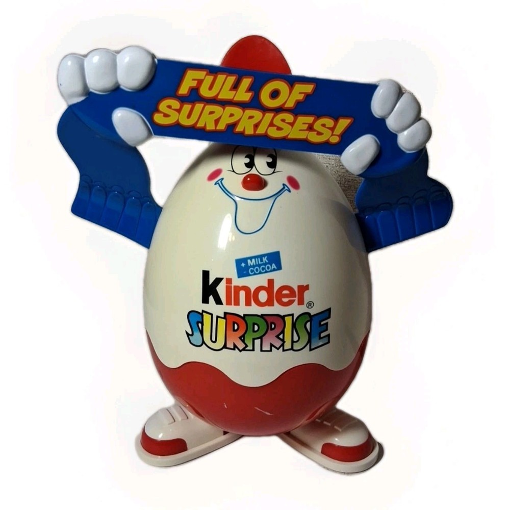 Vintage Kinder SURPRISE  Plastic SIGN Decor Storage Box