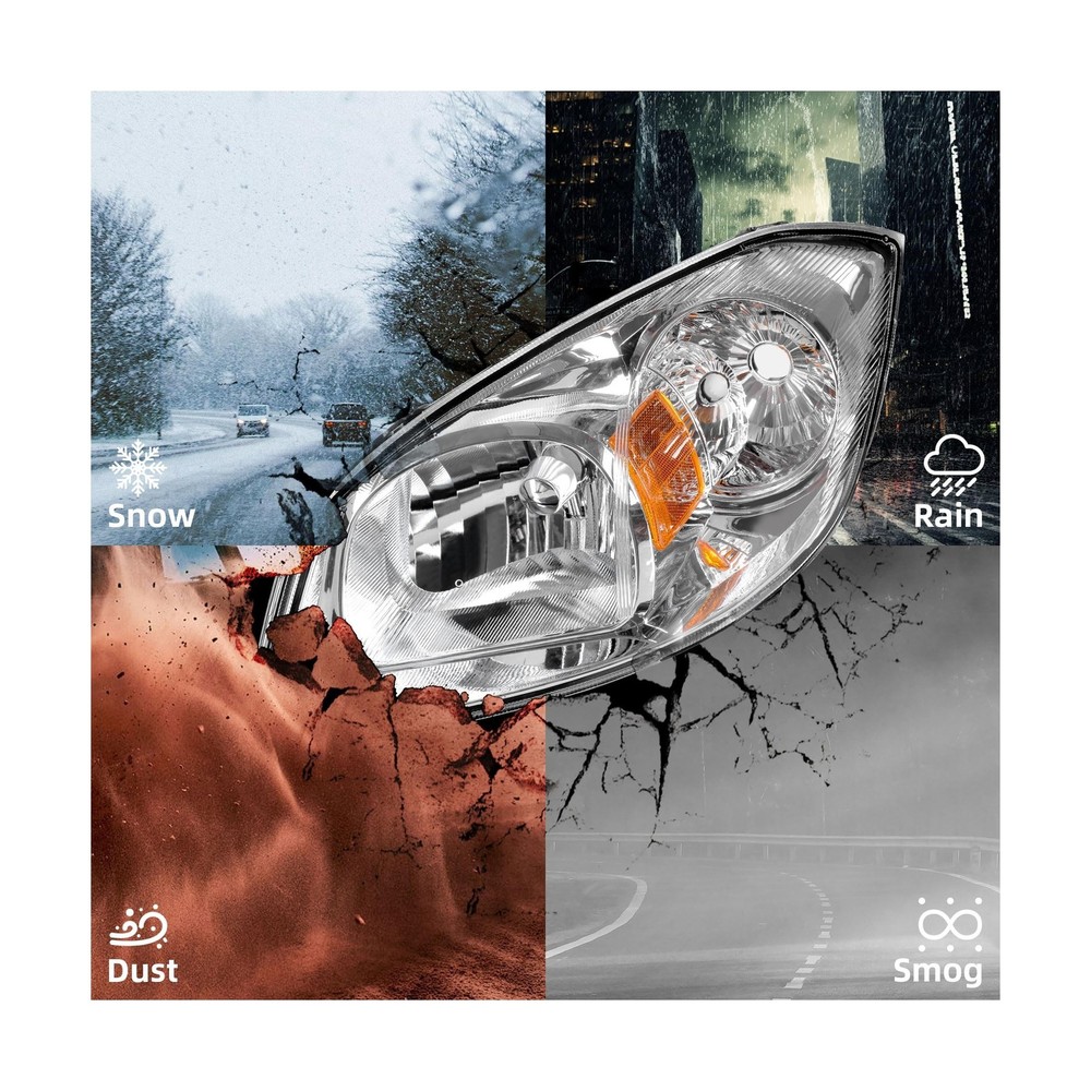 LEDKINGDOMUS Headlight Assembly, DOT-certified, Compatible with 2005 2006 200...
