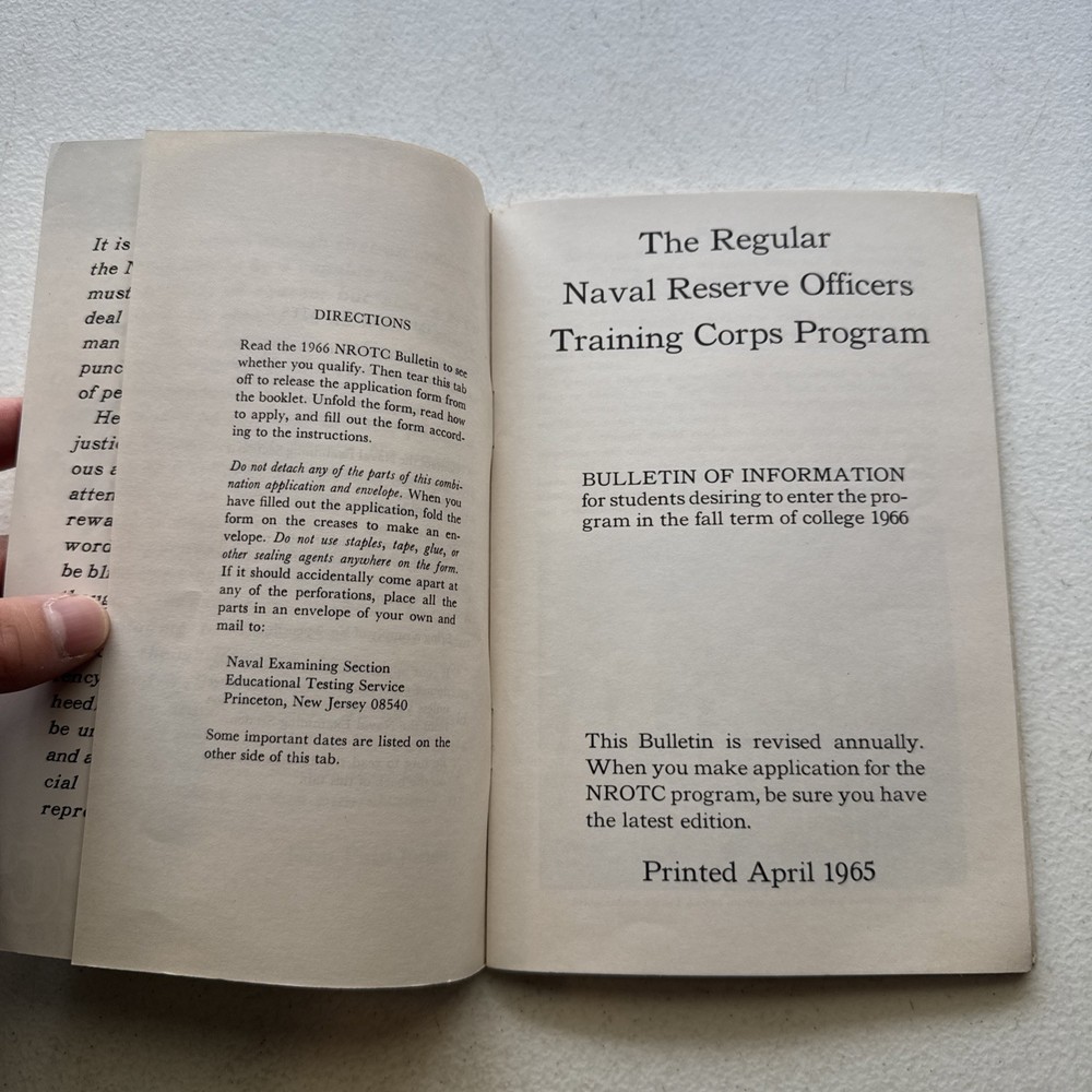 NROTC 1966 Bulletin The Regular Navy Reserve Officers Training Corpse Program