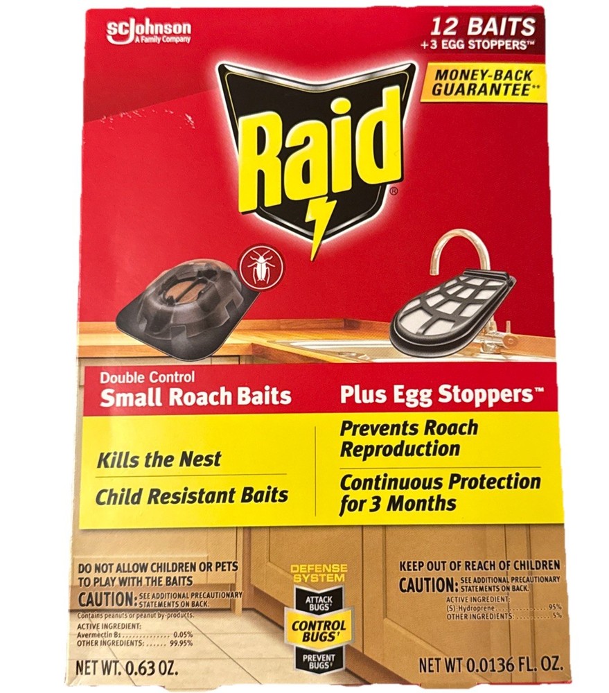 Raid Double Control Small Roach Baits