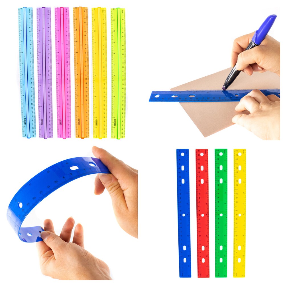 West Coast Paracord 12 Inch Plastic Ruler(Assorted) - We pick your color