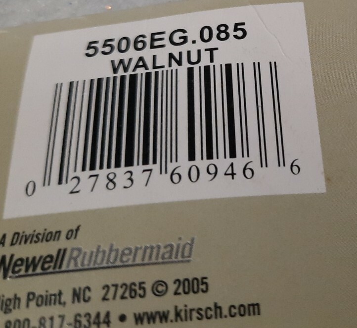 Kirsch Solid Walnut Wood Trends Swivel Socket, Fits 2" Inch Diameter Poles