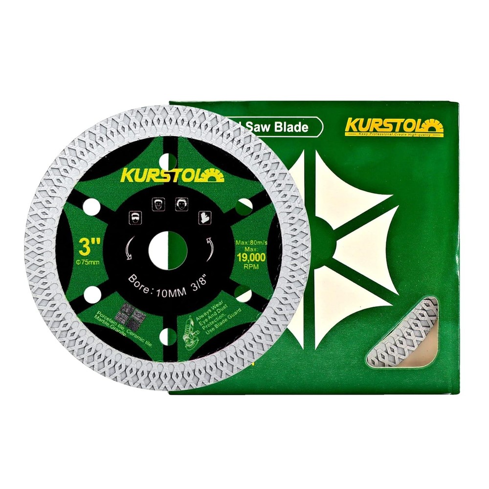 3" Tile Diamond Blade - 2pcs 75mm Super Thin Porcelain Cutting Disc...