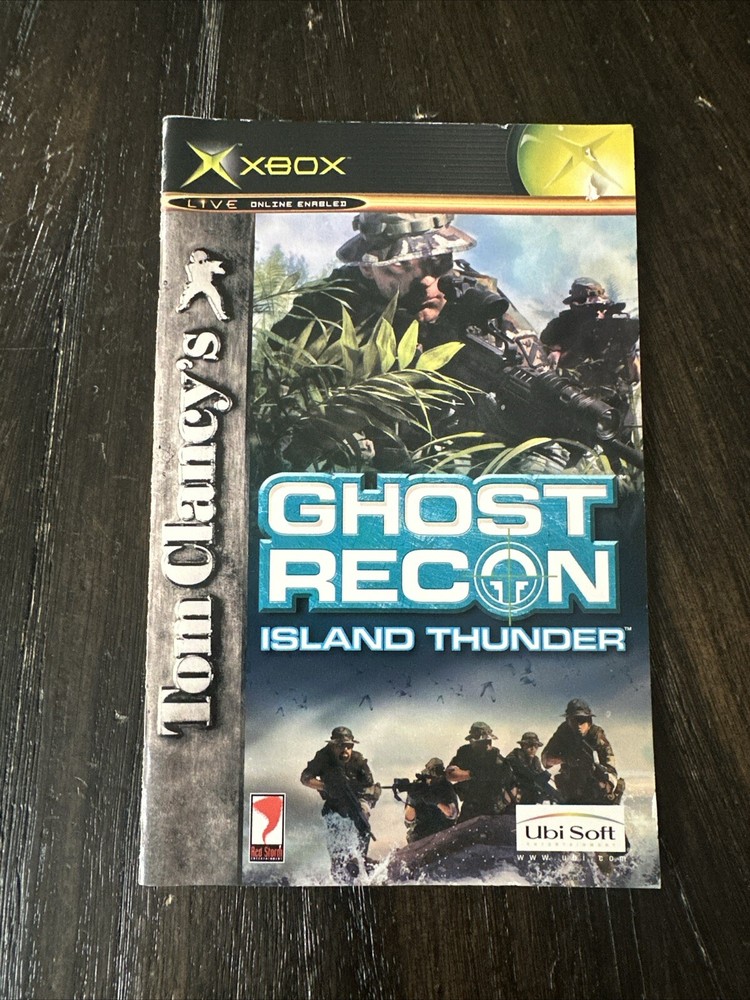 XBOX Manual Only Tom Clancys Ghost Recon Island Thunder