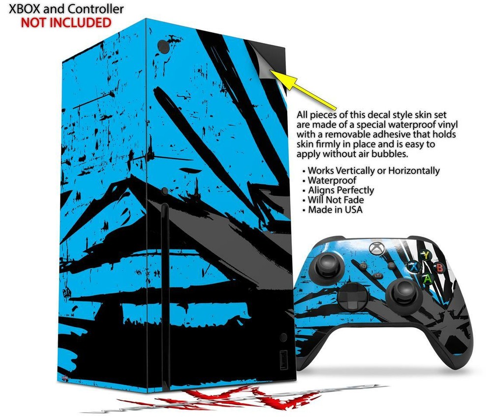 Skins XBOX Series X Console Controller Baja 0040 Blue Medium