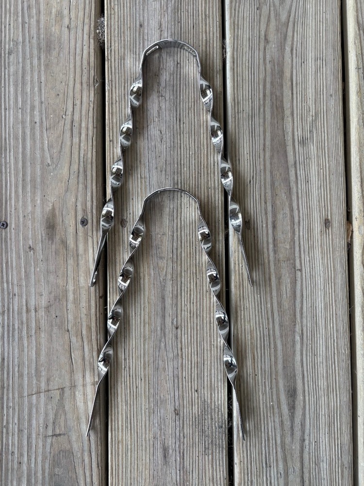 Original Lowrider 20" Replacement Flat Twisted Bicycle Chrome Fender Braces.