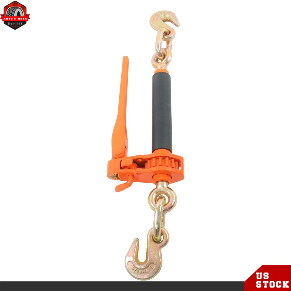 2-Pack G70 Folding Chain Set Orange Steel 5/16"-3/8" Size 7100 lbs Capacity