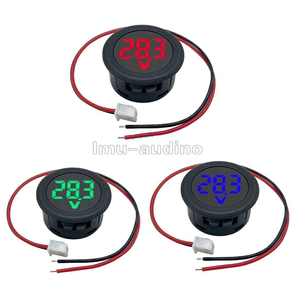 LED Digital Voltmeter DC 4V-100V Anti-Reverse Connection Protection
