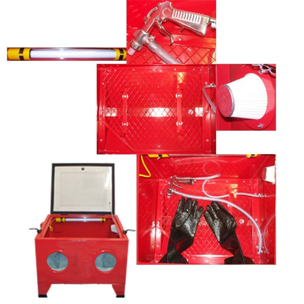 Abrasive Sandblaster Cabinet With Light