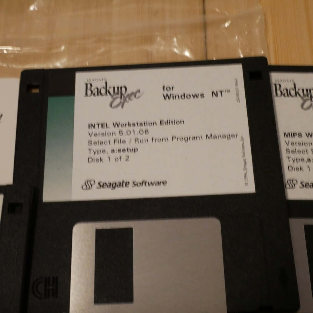 NOS Sealed Backup Exec Windows NT Workstation Edition Seagate Arcadia Software