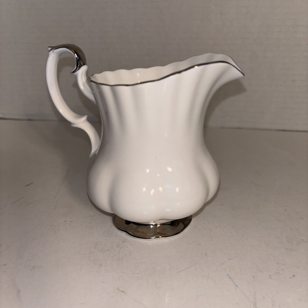 Royal Albert Chantilly Platinum Creamer