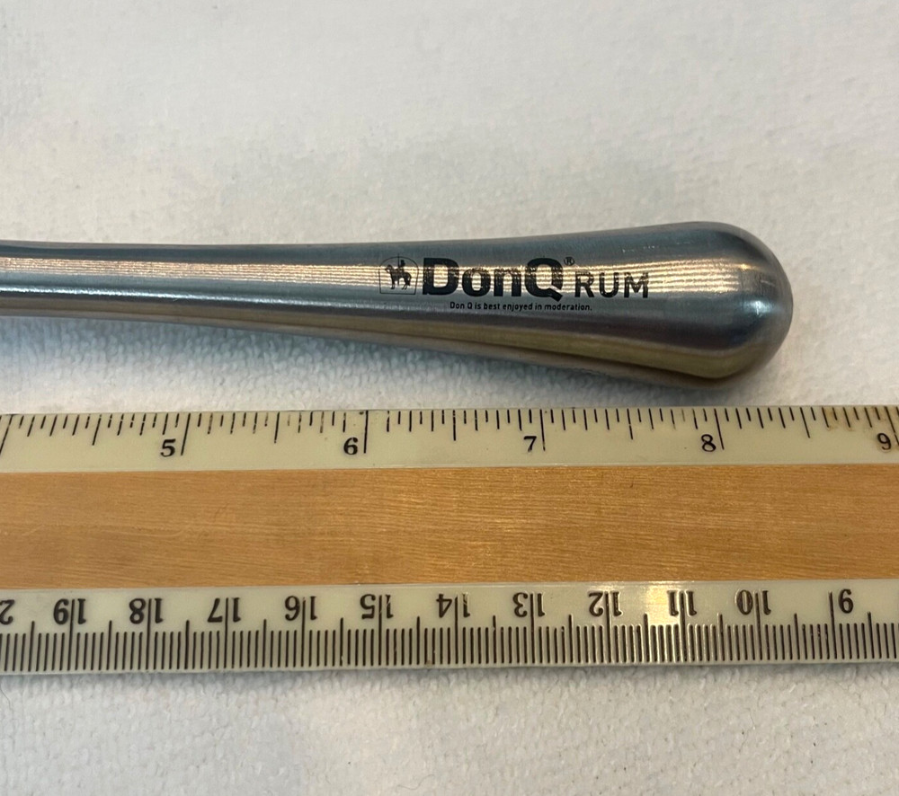 Don Q Rum Muddler - silver/black - NEW unused