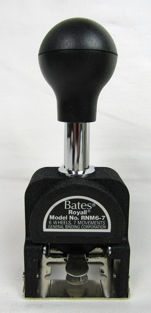 Bates Royall Automatic Numbering Machine # RNM6-7