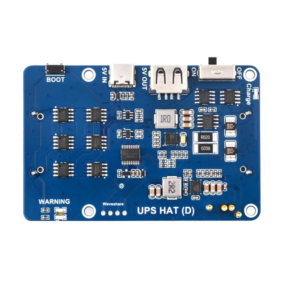 UPS HAT (D) Kit Fit For Raspberry Pi 5V Uninterruptible Power Supply Module