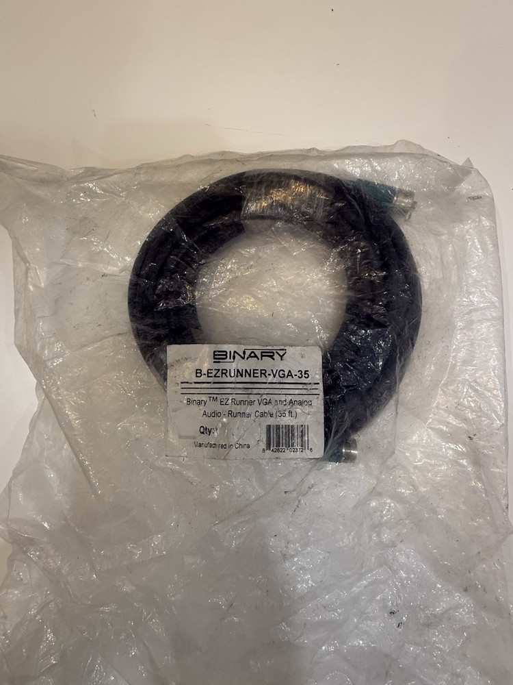 Binary B-EZRUNNER- VGA-35. EZ Runner VGA And Analog Audio Runner Cable