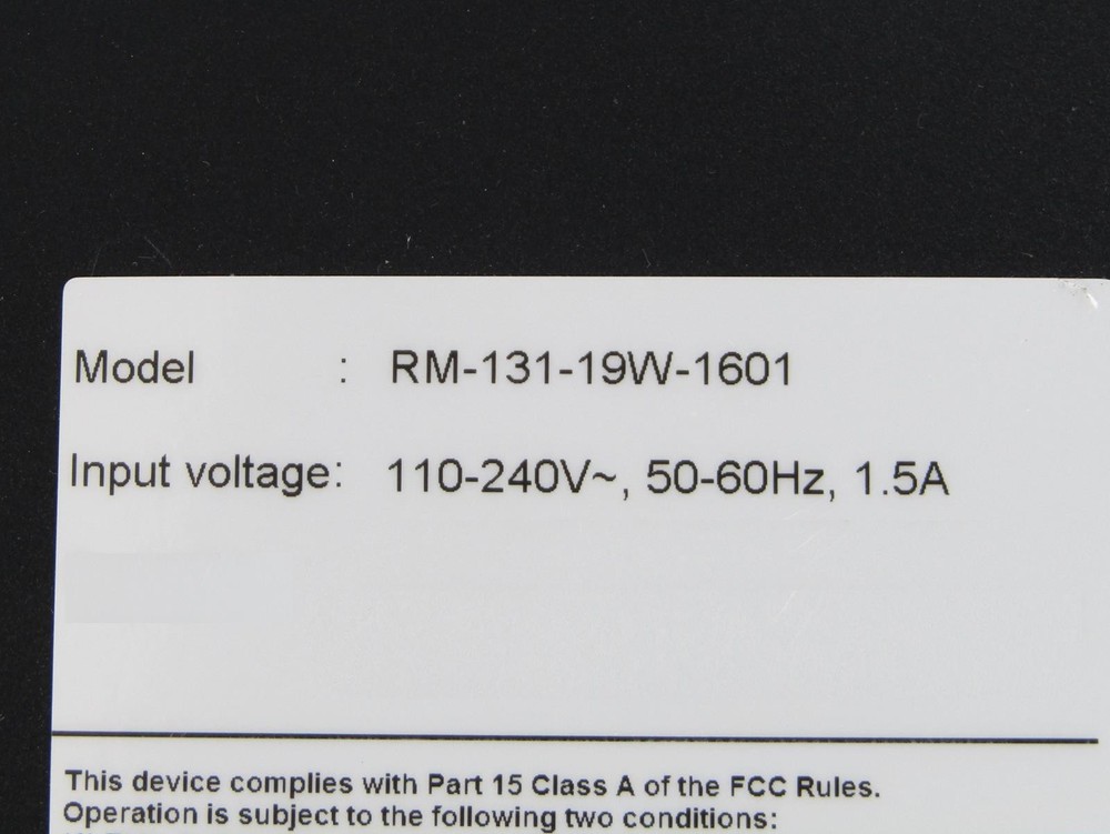 Crystal Image Technologies RM-131-19W-1601 19" Rackmount KVM Console