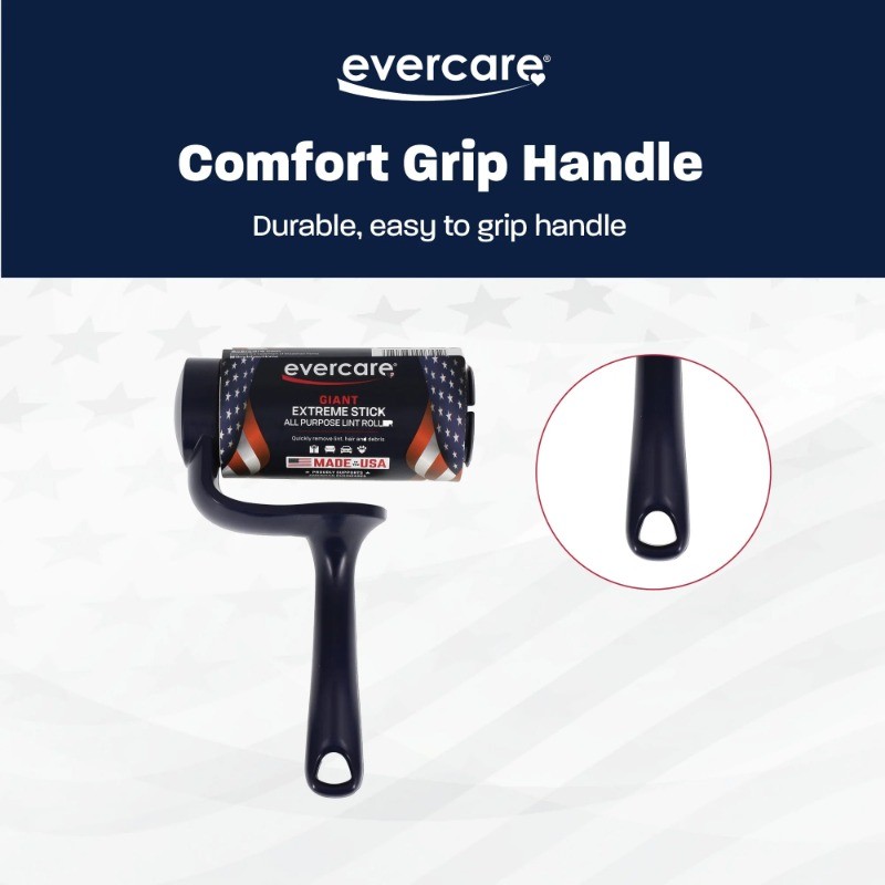 (2 pack) Evercare All-Purpose Giant 70 Layer T-Handle Lint Roller