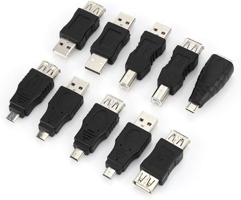 USB Adapter Kit, 40PCS Multiple USB2.0 Adapter Converter Connectors, Compatible
