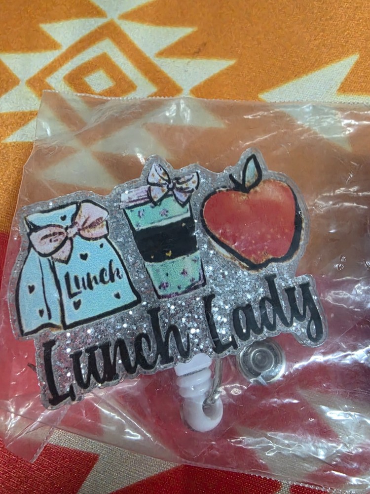 New Badge Reel Lunch Lady $6