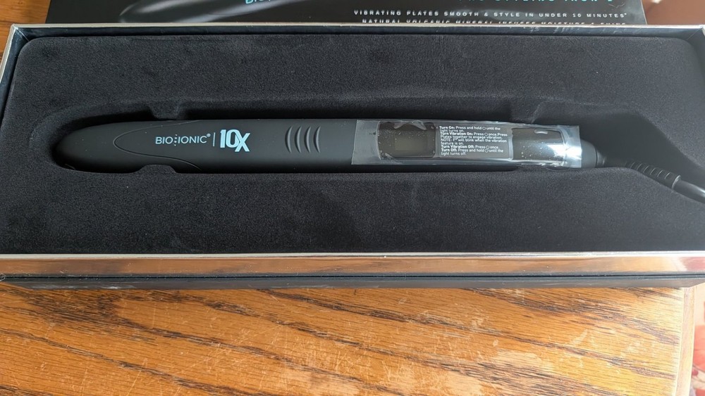 Bio Ionic 10X Pro Styling Iron 1" Nano Ionic-with Vibrating Plates