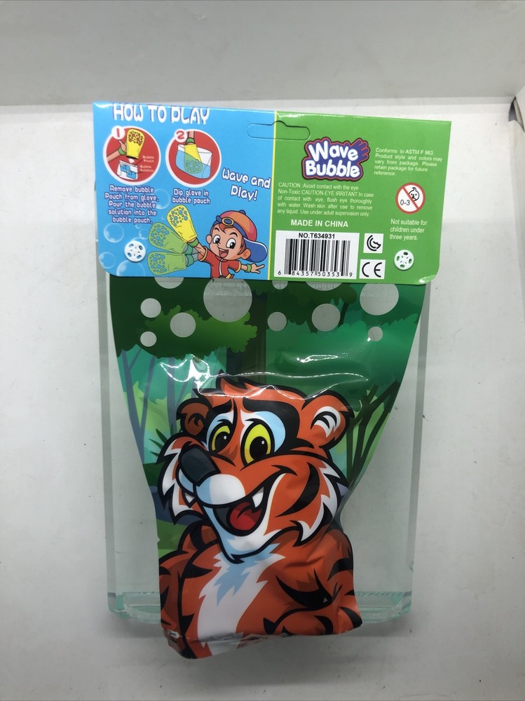 Wave Bubble Glove 3+ Tiger Wave and Play