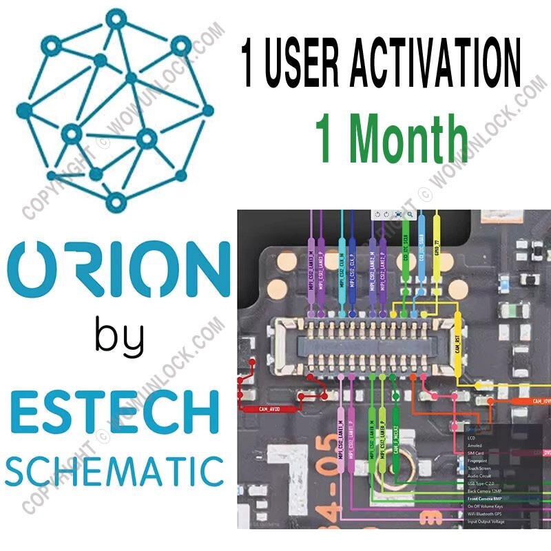 Orion ESTECH Schematics Activation - Single User (1 Month)