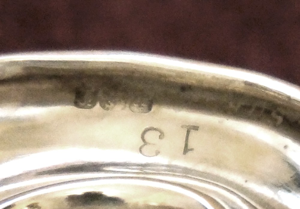 2 Antique Watson Sterling Silver Open Salt Cellars 24g