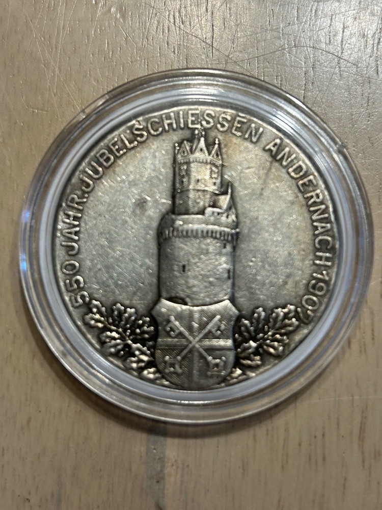 st. Sebastianus bruderschaft u. Schudzengilde commemorative coin silver