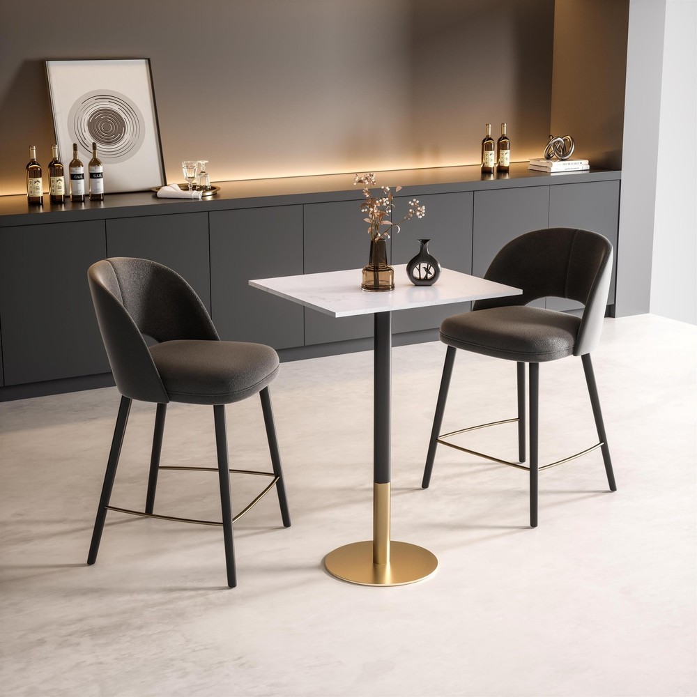 Elegant Decor Ronan 28" Pub Table in White