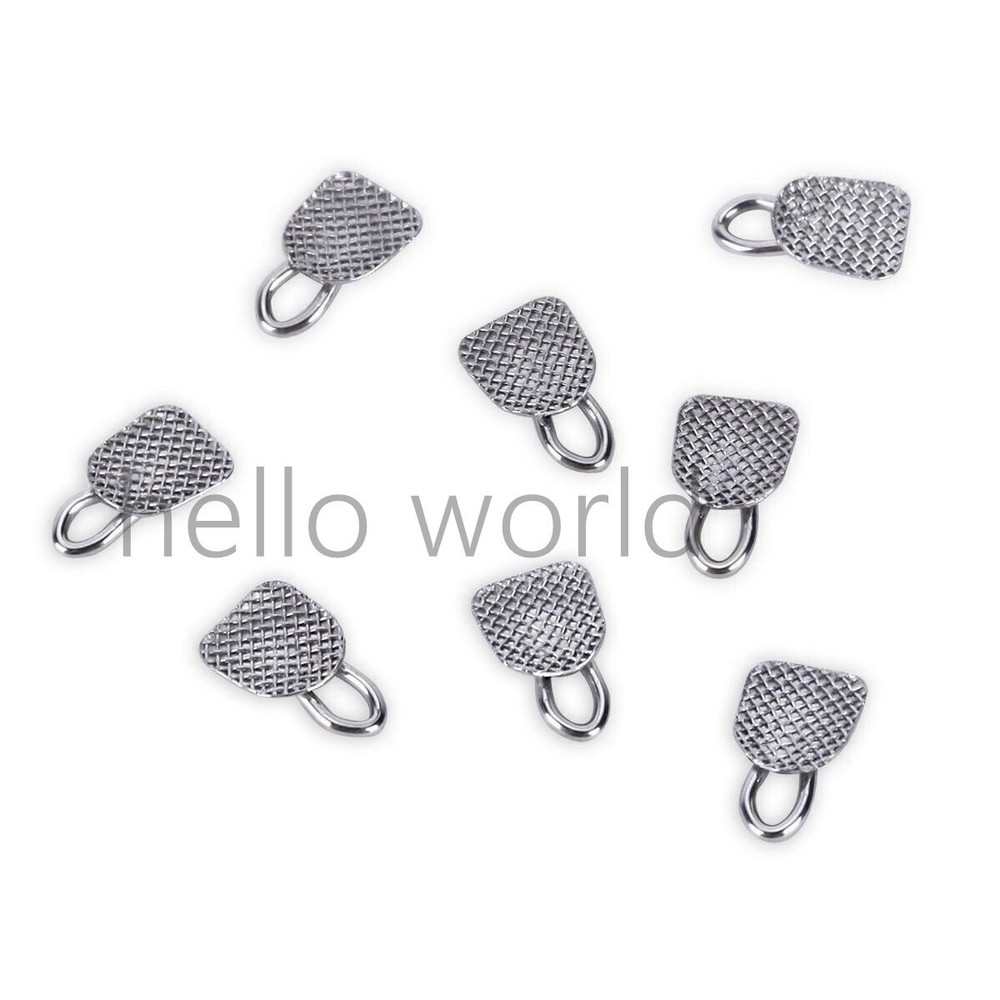 5 Bag Dental Orthodontic Buttons Traction Hook Rectangular Base Bondable