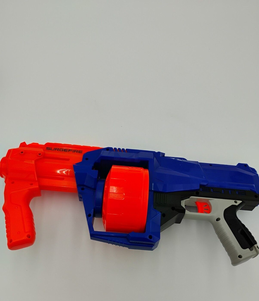 Nerf Elite Surgefire Rotating Drum Blue Orange Tested No darts