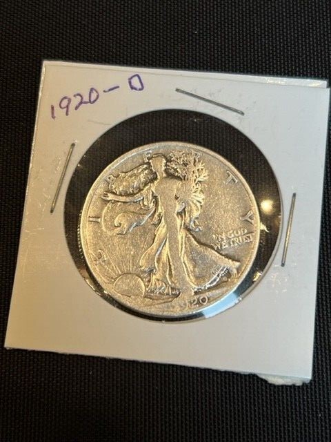 1920 D Walking  Liberty Half Dollar *RARE KEY DATE*