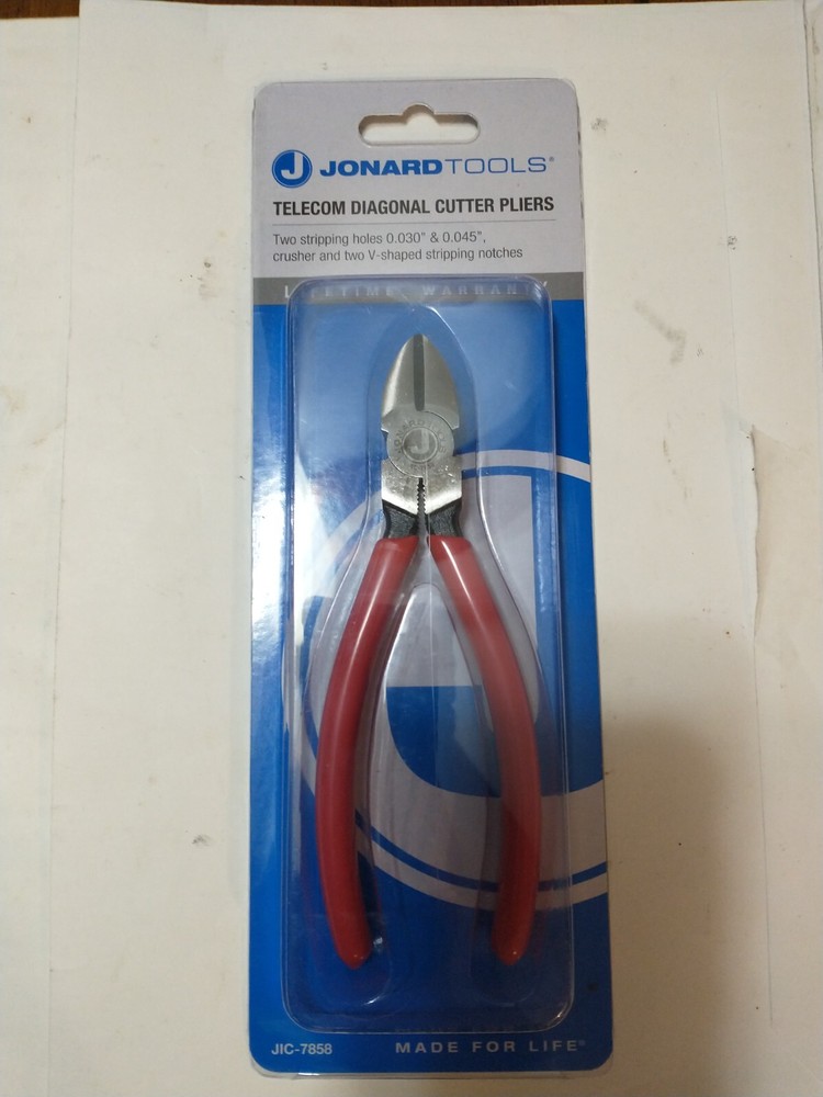 Jonard JIC-7858 Telecom Diagonal Cutter Plier